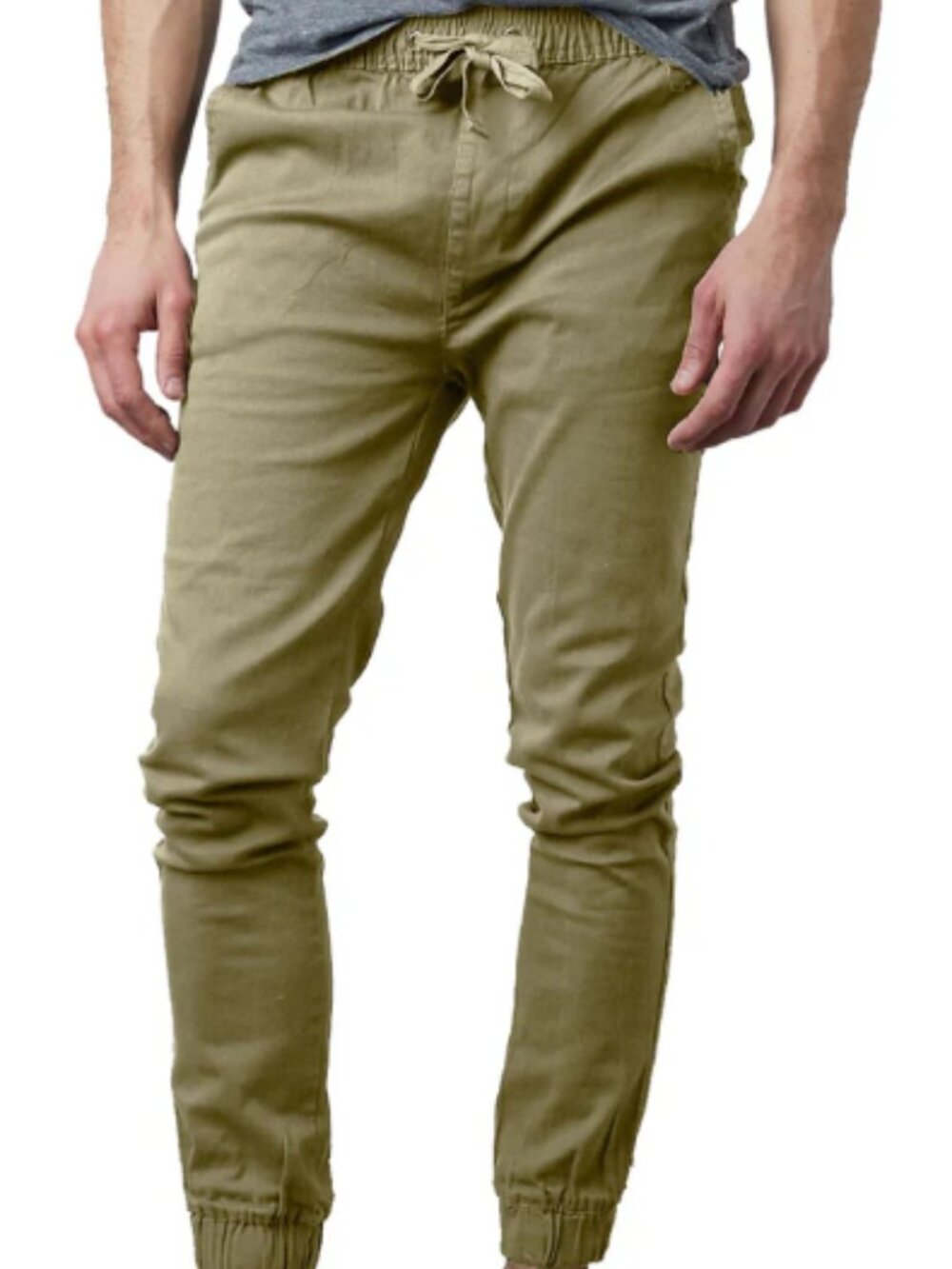 Galaxy by Harvic Olive Men's Stretch Twill Jogger Size L
